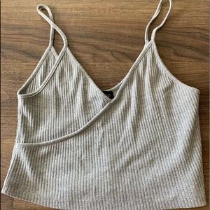 top shop chopped shirt